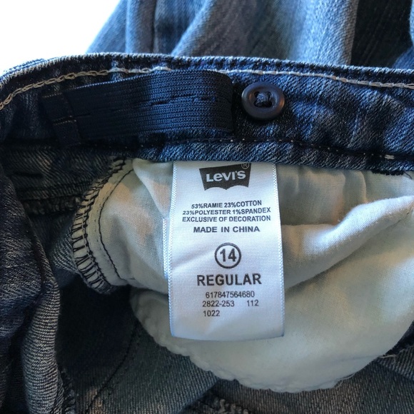 Levi’s Girls Sz 14 Jean Shorts - Picture 6 of 10